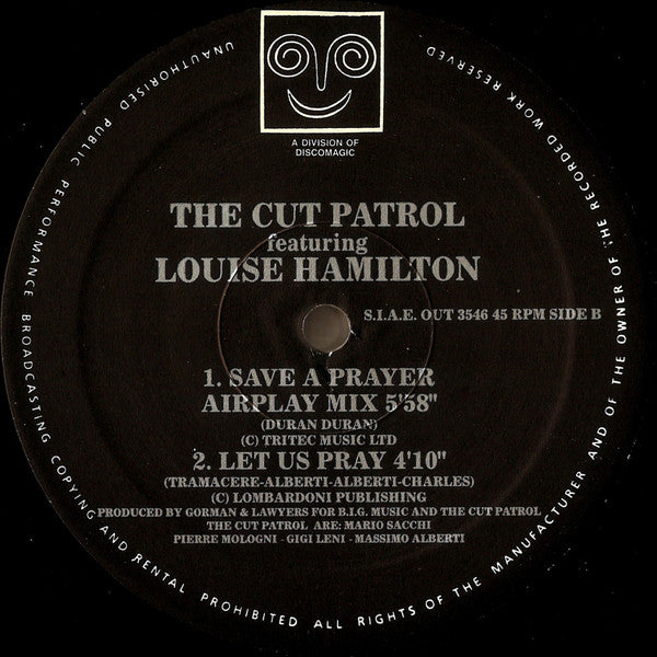 Cut Patrol Featuring Louise Hamilton : Save A Prayer (12")