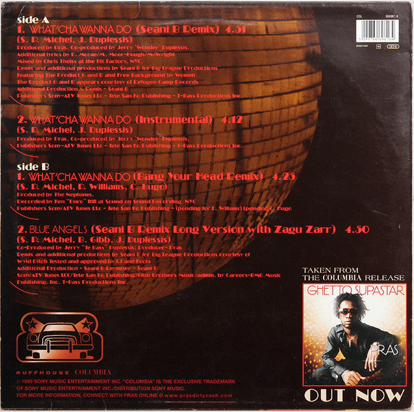 Pras Michel : What'cha Wanna Do (12", Promo)