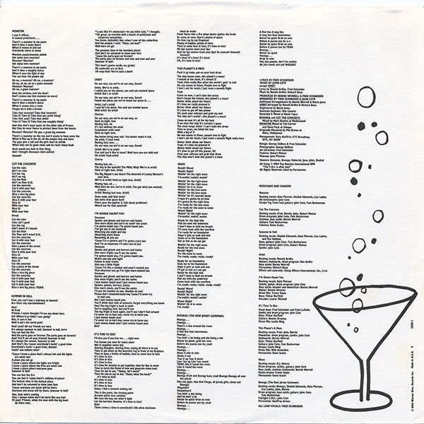 Fred Schneider & The Shake Society : Fred Schneider & The Shake Society (LP, Album)