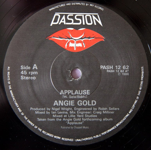 Angie Gold : Applause (12")