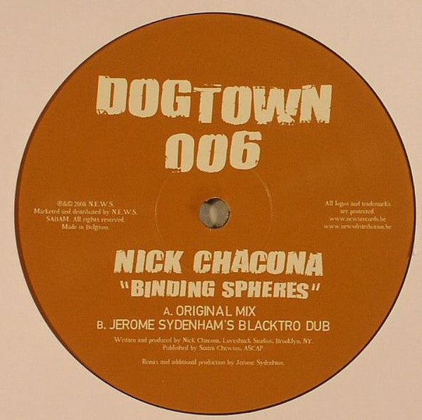 Nick Chacona : Binding Spheres (12")