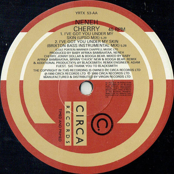 Neneh Cherry : I've Got You Under My Skin (12", Single)