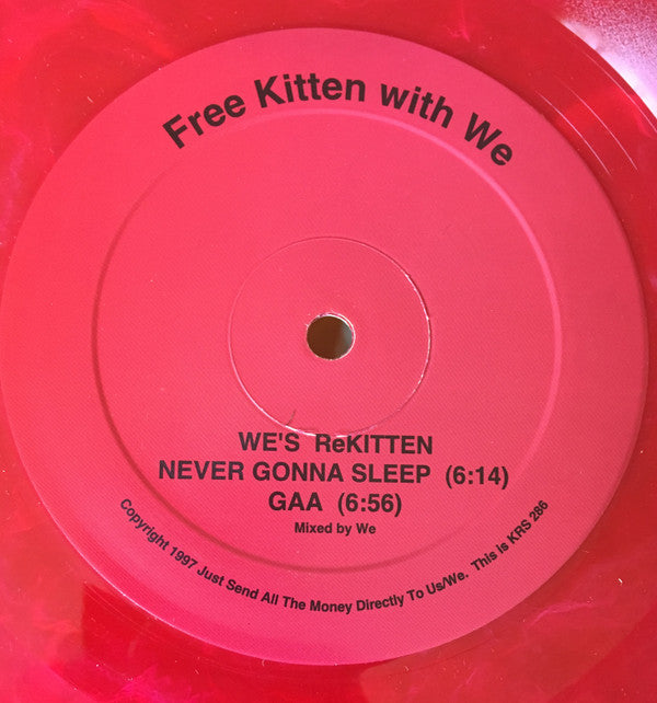 Free Kitten : Free Kitten With DJ Spooky That Subliminal Kid / Free Kitten With We (12", Cle)