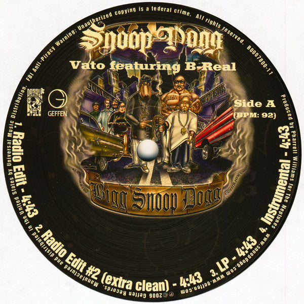 Snoop Dogg : Vato / Candy (12")