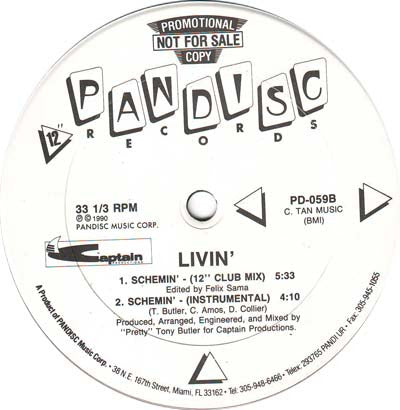 Livin' : Schemin' (12", Promo)