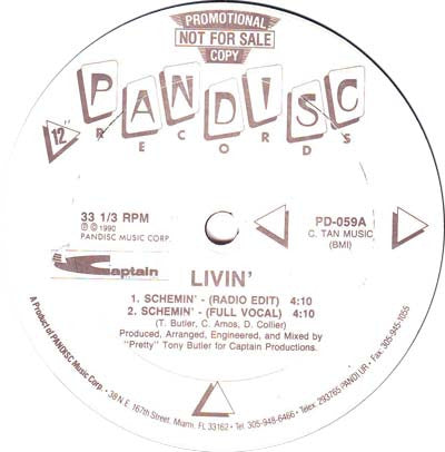 Livin' : Schemin' (12", Promo)