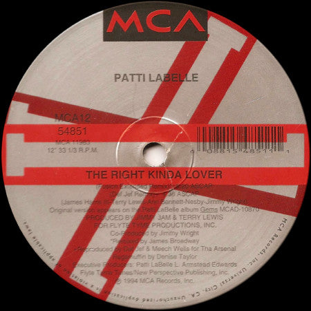 Patti LaBelle : The Right Kinda Lover (12", Single)