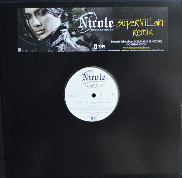 Nicole Scherzinger : Supervillain (Remix) (12", Promo)