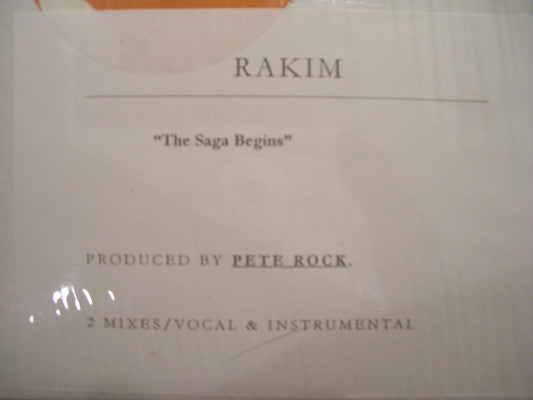 Rakim : The Saga Begins (12", W/Lbl)