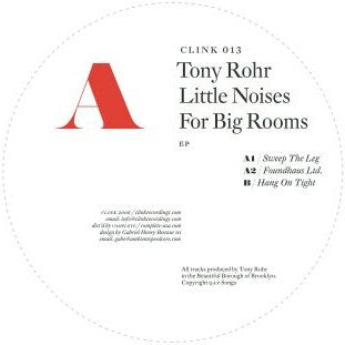 Tony Rohr : Little Noises For Big Rooms EP (12", EP)