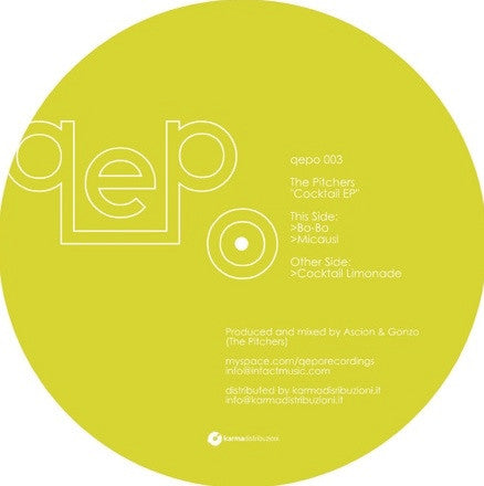 The Pitchers : Cocktail EP (12", EP)