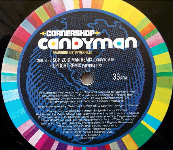 Cornershop : Candyman (12")