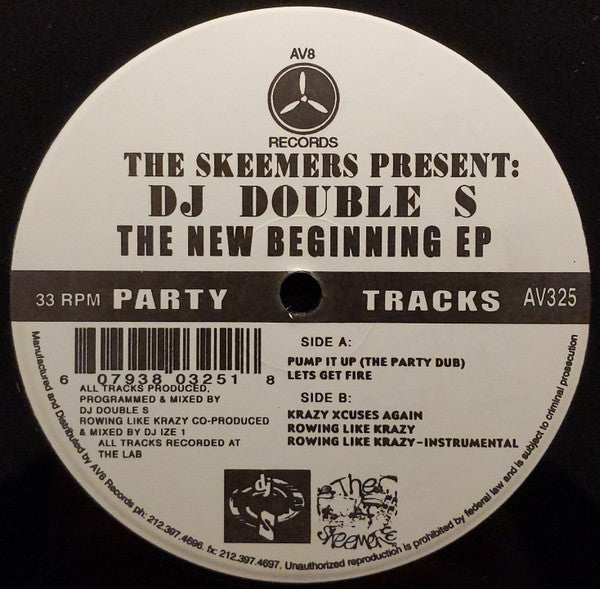 The Skeemers Present: DJ Double S : The New Beginning EP (12", EP)