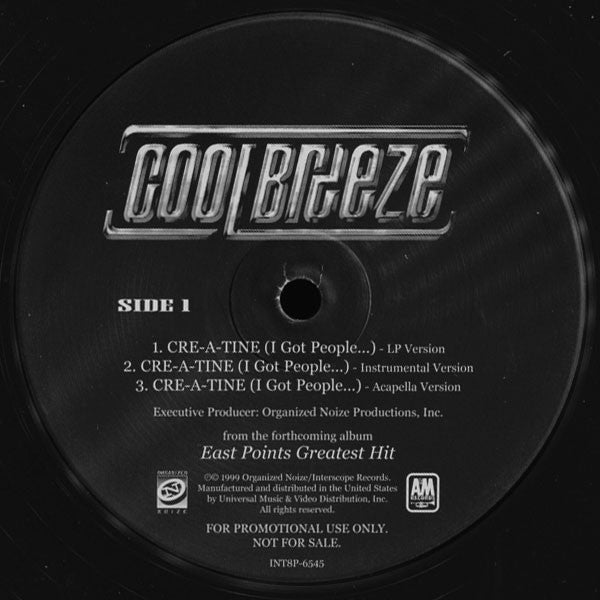 Cool Breeze (2) : Cre-A-Tine (I Got People...)/Weeastpointin' (12", Promo)