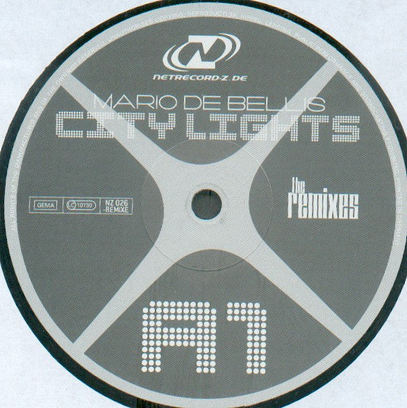 Mario De Bellis : City Lights (The Remixes) (12")