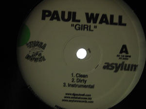 Paul Wall : Girl / State To State (12", Promo)