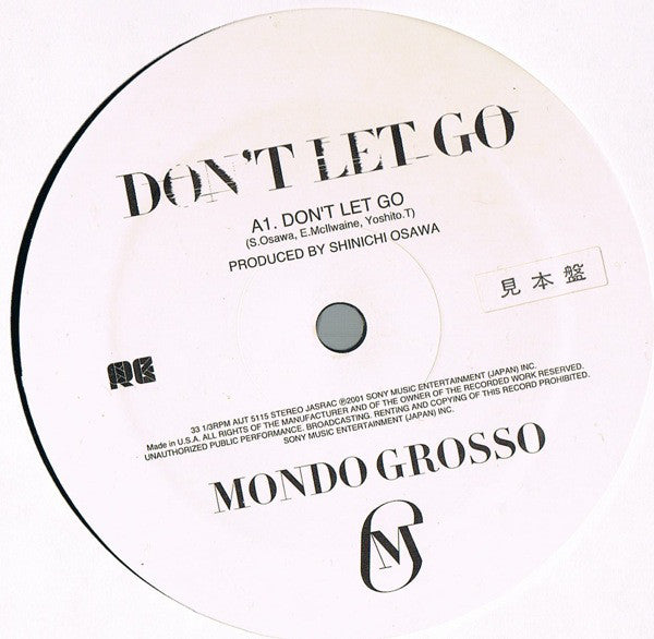 Mondo Grosso : Don't Let Go (12")