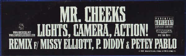 Mr. Cheeks F/ Missy Elliott, P. Diddy & Petey Pablo : Lights, Camera, Action! (Remix) (12")