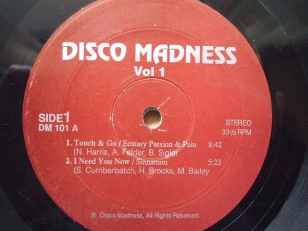 Various : Disco Madness Vol 1 (12", Unofficial)