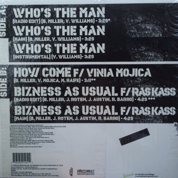 Wrekonize : Who's The Man (12")