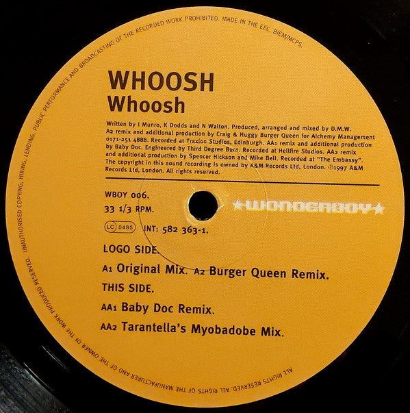 Whoosh : Whoosh (12")