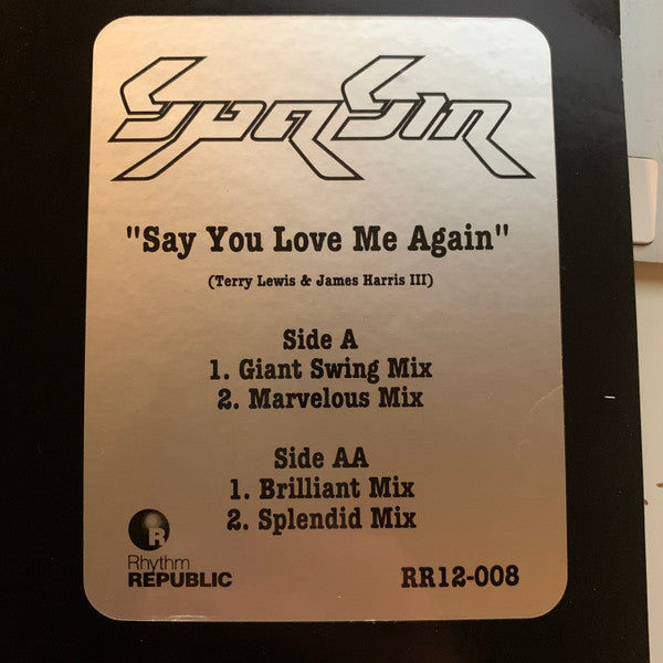 Spasm : Say You Love Me Again  (12", Single)