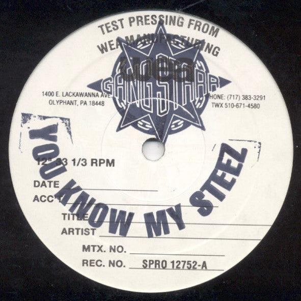 Gang Starr : You Know My Steez (12", TP)