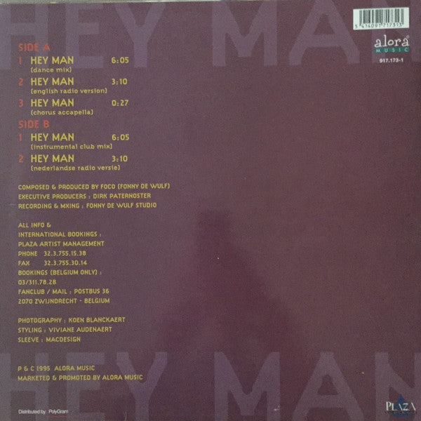 Plaza : Hey Man (12", Single)