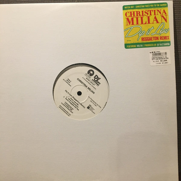 Christina Milian : Dip It Low Reggaetown Remix (12", Promo)