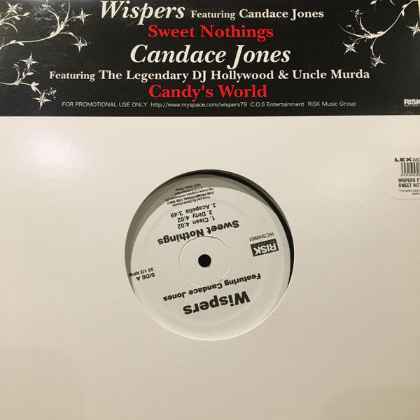 Wispers, Candace Jones : Sweet Nothings (12", Promo)