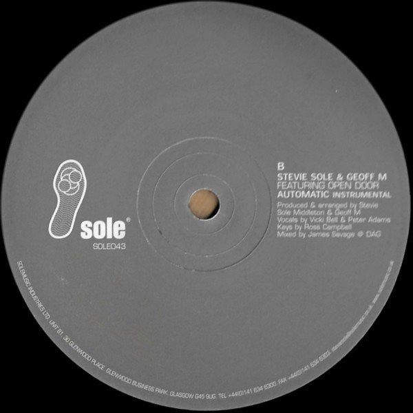 Stevie Sole & Geoff M Featuring Open Door : Automatic (12")