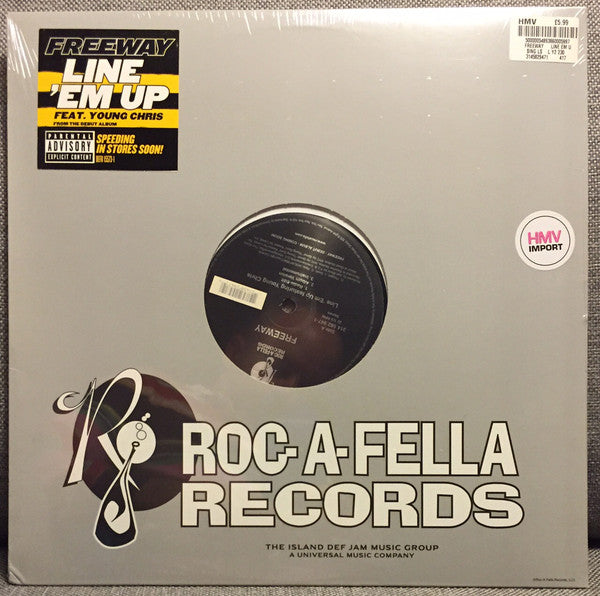 Freeway : Line 'Em Up / Roc The Mic (Remix) (12")