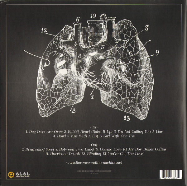 Florence And The Machine : Lungs (LP, Album, Ltd, RE, Bur)