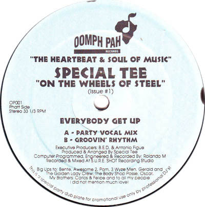 Special Tee (2) : Everybody Get Up (12", Promo)
