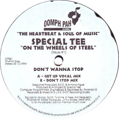 Special Tee (2) : Everybody Get Up (12", Promo)