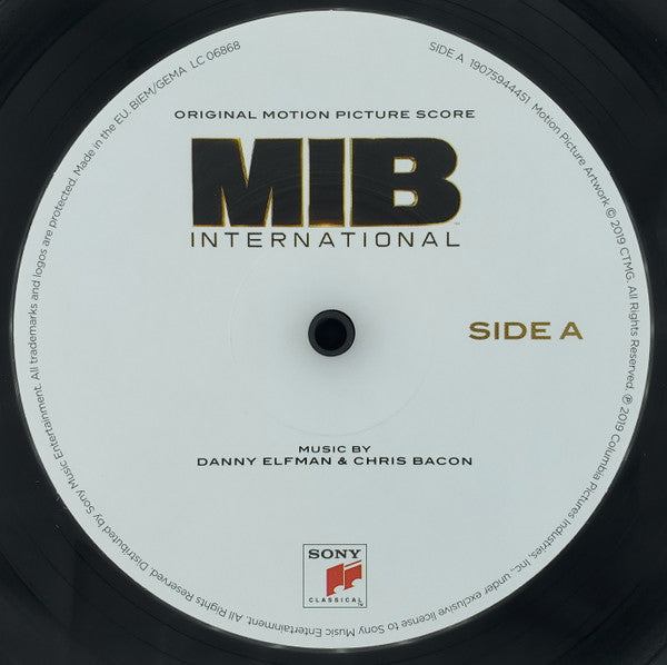 Danny Elfman & Chris Bacon : MIB International (Original Motion Picture Score) (LP, Album)