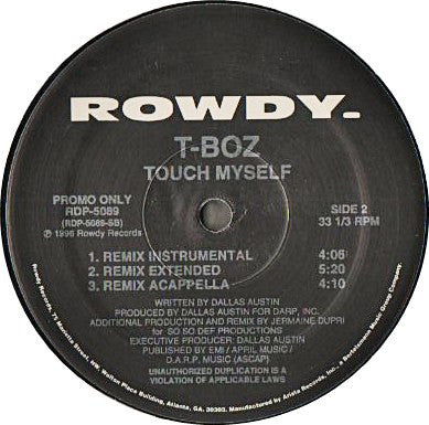 T-Boz : Touch Myself (12", Promo)
