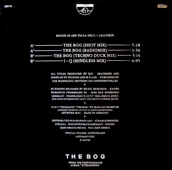 Bigod 20 : The Bog (12", Ora)