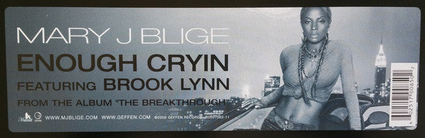 Mary J. Blige Featuring Brook : Enough Cryin (12")