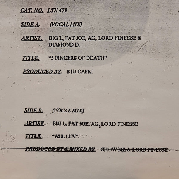 Diamond D / D.I.T.C. : 5 Fingers Of Death / All Luv (12", Unofficial)