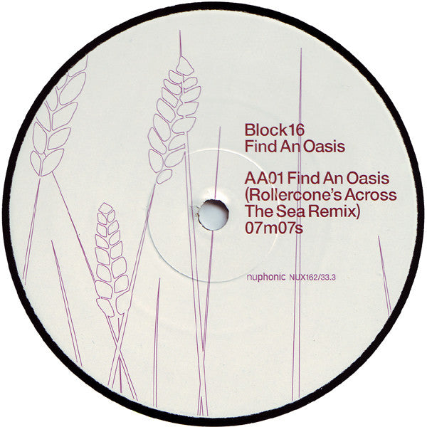 Block 16 Featuring Jhelisa : Find An Oasis (12")
