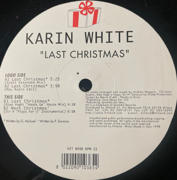 Karyn White : Last Christmas (12")