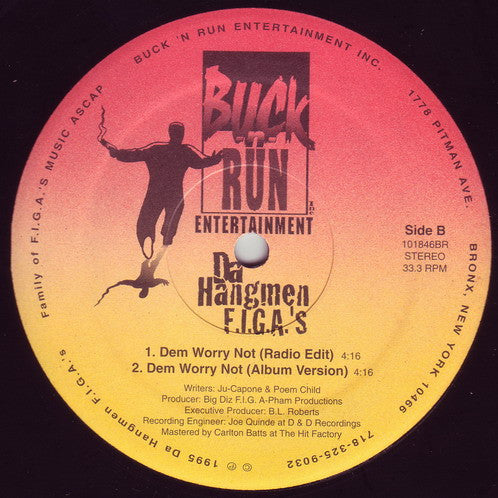 Da Hangmen F.I.G.A.'S : Hood Love / Dem Worry Not (12")