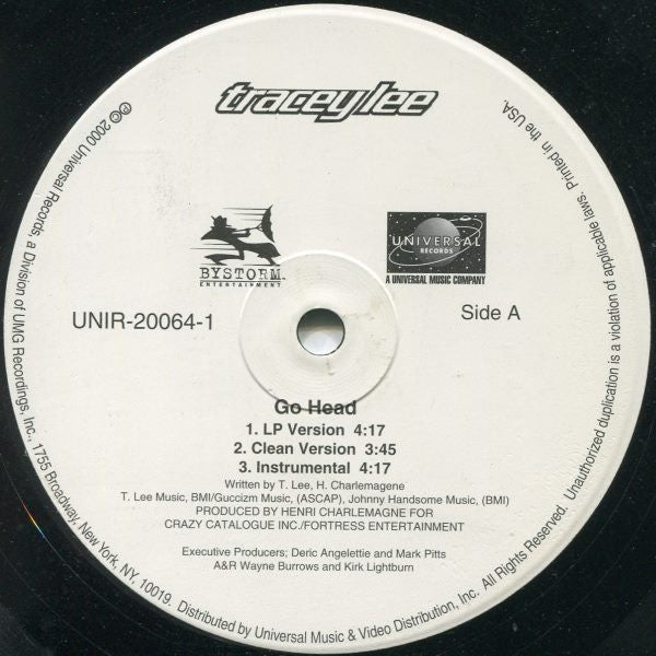 Tracey Lee : Go Head (12", Single)