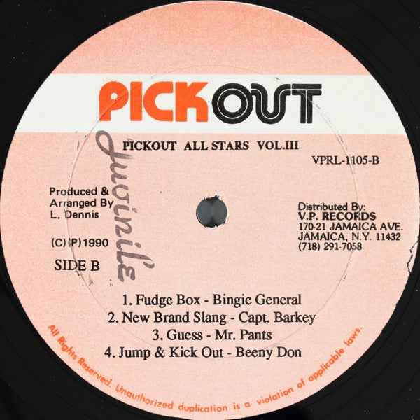 Various : Zig It Up: Pickout All Stars Vol. 3 (LP, Comp)