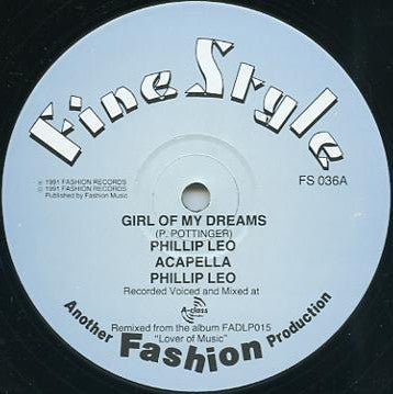 Phillip Leo : Girl Of My Dreams / One Life To Live (12")