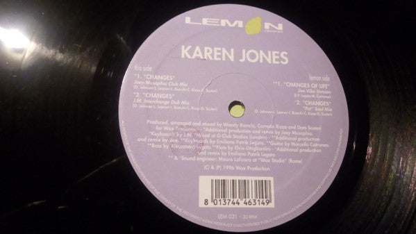 Karen Jones : Changes Of Life (12")