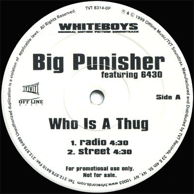 Big Punisher / Three 6 Mafia : Who Is A Thug / Wanna Be's (12", Promo)