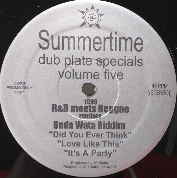 Mr. Merle : Dub Plate Specials Volume Five: 1999 R&B Meets Reggae Remixes (12", Promo)