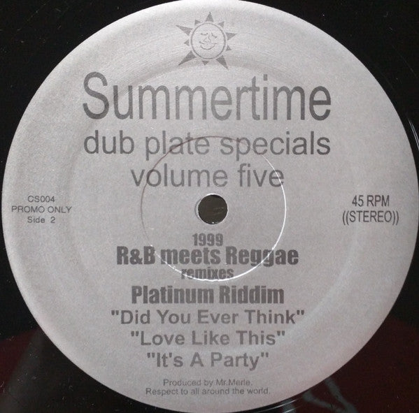 Mr. Merle : Dub Plate Specials Volume Five: 1999 R&B Meets Reggae Remixes (12", Promo)